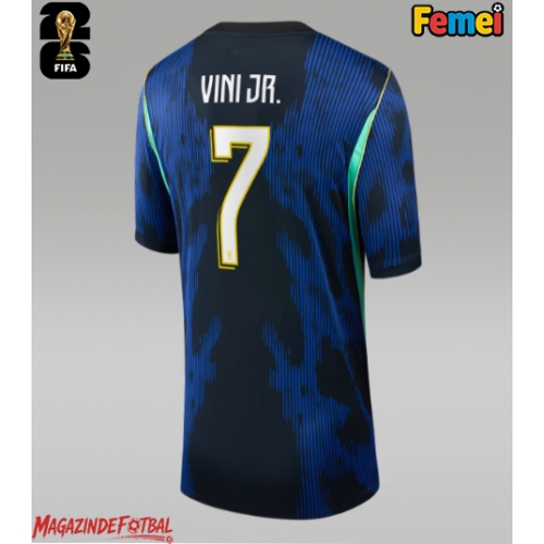 Brazilia Vinicius Junior #7 Echipament de Fotbal Replică Mondial 2026 Femei Deplasare Brazilia Vinicius Junior #7 Echipament de Fotbal Replică Mondial 2026 Femei Deplasare